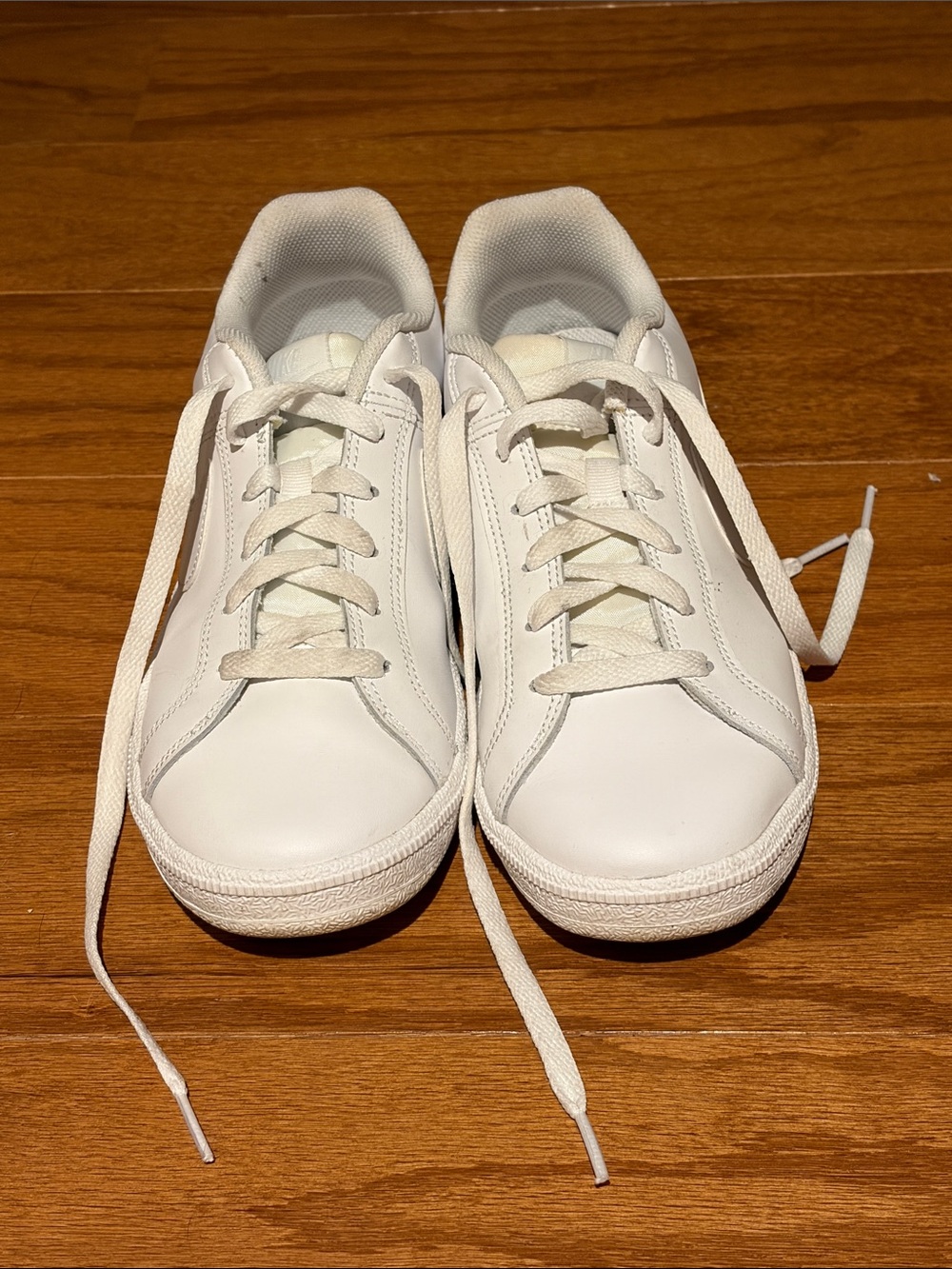 Nike White Low-Top Leather Sneakers